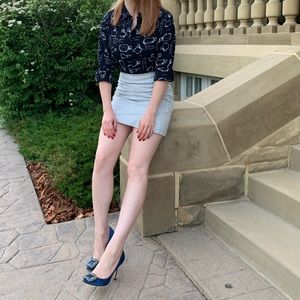 Braemar Perfume Bottle Print Blouse